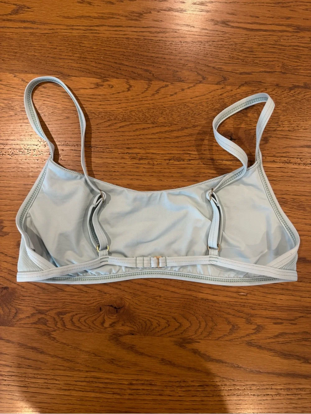 L Space Gemma Ribbed Bikini Top in High Tide